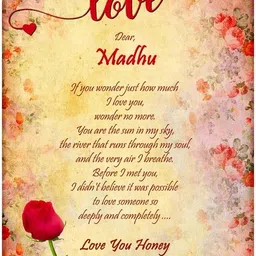 midas craft I Love You Madhu ….03 Love Letter Greeting Card-picture-11