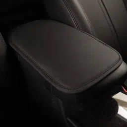 edylin Center Pad Universal Fit For Car Waterproof Armrest Seat Pad (Leather Black) Car Armrest Cover image 3