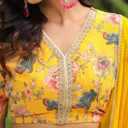 janasya Printed Stitched Lehenga Choli image 4