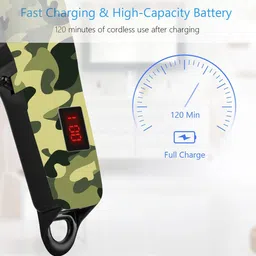 GIE Professional Chargeable Washable Beard Moustache Trimmer Hair Clipper Razor 174 Fully Waterproof Grooming Kit 120 minRuntime 4 Length Settings image 2