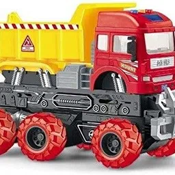 nijek store Construction Truck Pull Back Vehicles Construction Truck Friction Power Toy truck for 3+ Years Old Kids ,Boys, Girls(6x6 Dump Truck )-picture-26