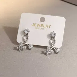 Arishafabric Diamond Silver, Gold Hoop Earring-picture-16