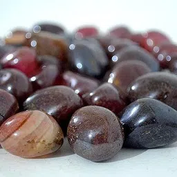 stuber Maroon decorative pebbles Polished Oval Rock Pebbles image 3