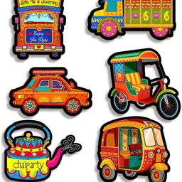 Fridge Magnets Refrigerator Stylish | Fridge Stickers Refrigerator | Fridge Magnet Pack of 6-image-0