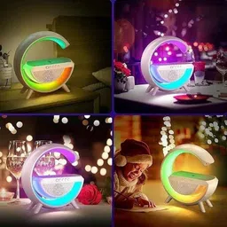ritesh Plastic G Shape Speaker Lamp 3 in 1 Night Light Bluetooth Table Lamp image 2
