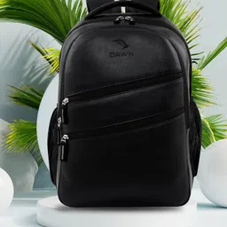 airwin Leather Backpacks Unisex Bags Office/School/College/Business FOR MEN & WOMEN Waterproof School Bag-picture-25