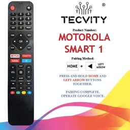 TECVITY Bluetooth Voice Function Remote Control Replacement of Motorola Smart LED TV Remote Controller image 2