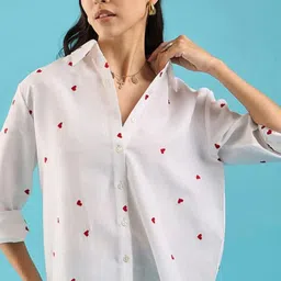 ann springs Women Regular Fit Striped Curved Collar Casual Shirt-picture-10