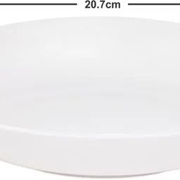 goodhomes Bone China Pasta 8.0" Plate Set of 2pcs Dinner Plate image 3