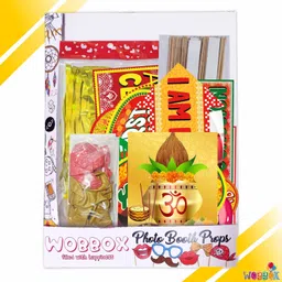 wobbox Annaprashan Props, Annaprashan Banner, Annaprashan Decoration Items(51) Photo Booth Board image 5