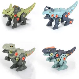 vaalyatoys Toys Dinosaur Toy Set of 4pcs with Screwdriver DIY Kids STEM Toys-picture-15