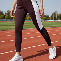 zionity Solid Women Maroon Tights-picture-13