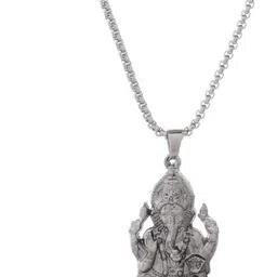 murliwala Silver Stainless Steel Locket Set image 4