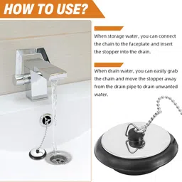 supvox Universal Rubber Bathtub Stopper Sink Plug image 5