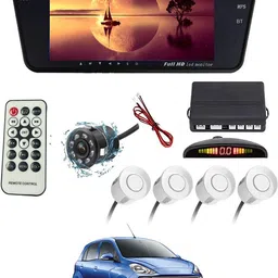 maties 7Inch Rearview Monitor Mirror with Touch Button,Camera & White sensor 197 Black LCD-picture-33