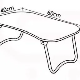 hasmun pink study table Wood Portable Laptop Table image 2