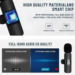 jsd pro JSD-DWM-999SG -All Types of Smartphone,Dslr & Camcorder Compatible Dual Wireless Microphone image 3