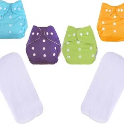 eymery Adjustable Reusable Cloth Diaper With White Changing Insert For Babies/NewBorn-picture-41