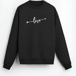 Men Printed, Self Design Round Neck Reversible Black Sweater-image-77