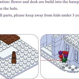 bestie toys Summer House Building Sets Beach Villa Building Toys Girls Play Sets Educational image 3