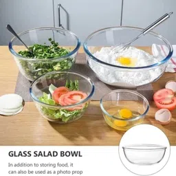 dsrpc Glass Mixing Bowl Borosilicate Mixing Serving Bowl 1Pic 5000ml,1Pic image 4