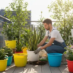 snshopee Heavy Duty 10 inch dia. Vase Planters Flower Pots Plant Container Set Plant Container Set image 5