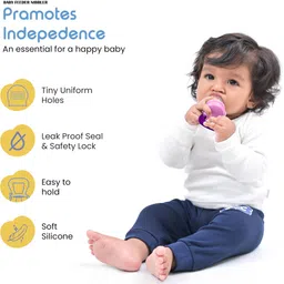 mahirat 1-Pic Baby Fresh Fruit Feeder Pacifier, BPA Free Food-Grade Silicone Baby Feeder Teether and Feeder image 5