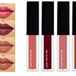 kenajot Transfer Proof Matte Finish Highly Pigmented 4 pcs Liquid Lipstick-picture-43