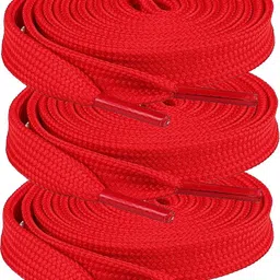 house of common shoe laces Flat Hollow Red 90cm 3pair sneakers canvas Shoe laces Shoe Lace-image-9