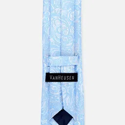 Van Heusen Men Blue & White Printed Skinny Tie image 3