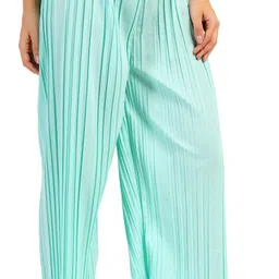 irha Pack of 3 Women Regular Fit Multicolor Viscose Rayon Trousers image 5