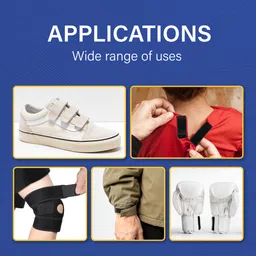 welpro 100MM 5MTR NON ADHESIVE TAPE FOR SEWING CRAFT CLOTHES Sew-on Velcro image 4