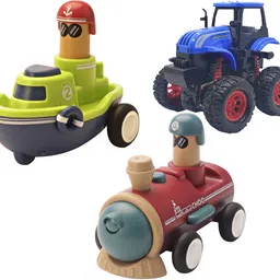 vaniha Unbreakable Four-Wheel Drive Friction Powered Diecast Toy Set-J100-picture-26