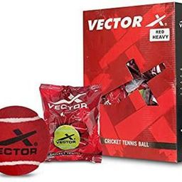 vector x Cricket Tennis Ball HEAVY RED (Pack Of 6) Tennis Ball-picture-13