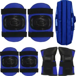 minesfit Kids Skating Guard Protective, Cycling Safety Kit Pack of 7pcs (Blue) Skating Guard Combo-picture-11