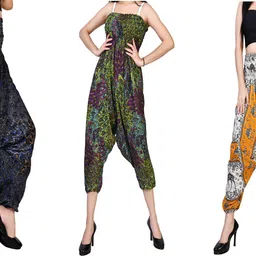 fusfus Printed Rayon, Cotton Women Harem Pants-picture-25