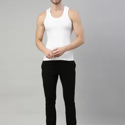 dixcy scott Pack of 4 Sleeveless Cotton No Side Seams Men Vest image 5