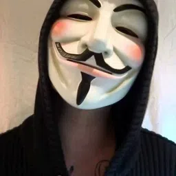 bal samrat Vendetta Comic Face Anonymous Hacker White Color Party Mask Party Mask image 2