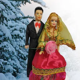 rishi quality Valentine's Bride Groom Doll Set for Gift. For Valentine's couple.-picture-26
