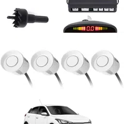 peeps store Universal 4 White Reverse Parking Sensor-PS25B163 Universal 4 White Reverse Parking Sensor-PS25B163 Parking Sensor-picture-36