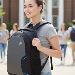 hp 26.6 L Laptop Backpack X Entry Light weight 15.6 Inch Laptop Backpack(Black) Waterproof BackpackSam_Own-picture-35