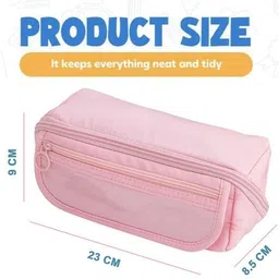 buybeat Pencil Pouch for Kids Multipurpose Pen Case for School, Office & College – Durable & Lightweight Art Canvas Pencil Box image 3