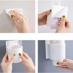 variouseye Paper Cup Dispenser Holder | Wall Mounted Plastic Drinking Water Cup Plastic Glass Holder image 4