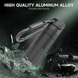 maycreate Not Applicable Portable Pill Box with Carabiner Waterproof Aluminum Medication Storage Tube Pill Box image 2