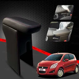 frap Premium Armrest For Maruti Suzuki Ritz with Moulded Foam(Nappa,Red Stitching) Car Armrest-picture-25