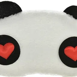 jenna Eyelashes Red Heart Panda Travel Sleep Cover Blindfold (Pack of 2) image 3