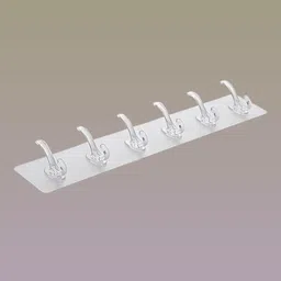 rezgax SELF-ADHESIVE:MULTI PURPOSE:6 HOOKS:STICKER - Pack Hook 12 image 1