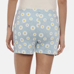 curare Printed Women Blue Regular Shorts image 2