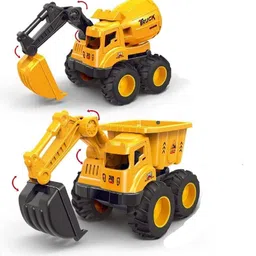 sr toys Mini Excavator Cement Truck Toy for Kids - Combo Pack-picture-24