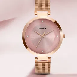 timex Pink Dial Analog Watch- For Women TWEL107SMU18-picture-10